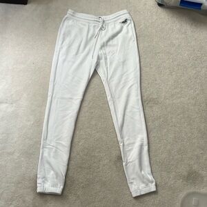 Hollister, White, Brand New Sweatpants, Size Medium